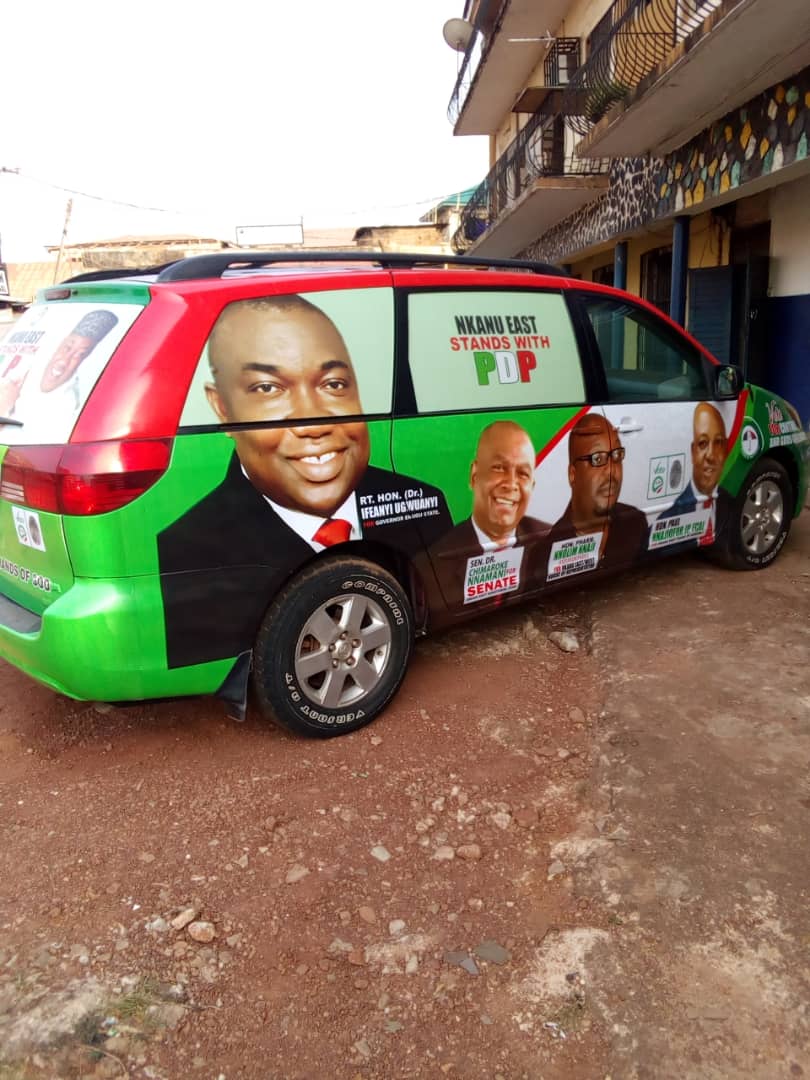 Flex banner printing sample in Enugu